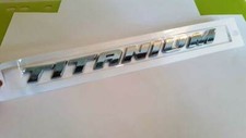 New TITANIUM Em blem Ba dge plastic Sti cker For Car Ford Kuga Escape Focus