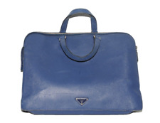 PRADA Emerald Blue Saffiano men Briefcase laptop Bag