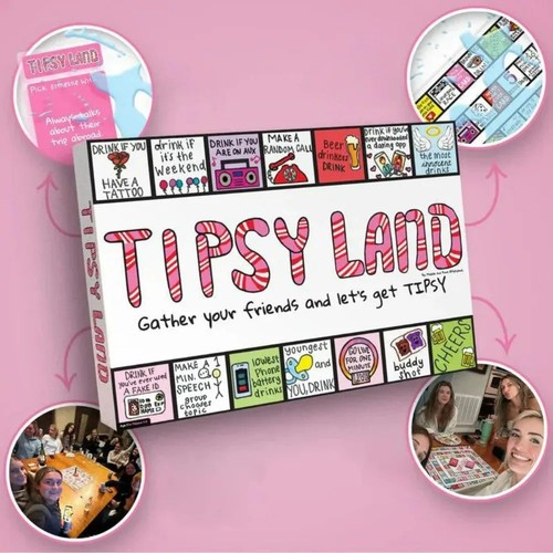 Tipsy land drinking - land,