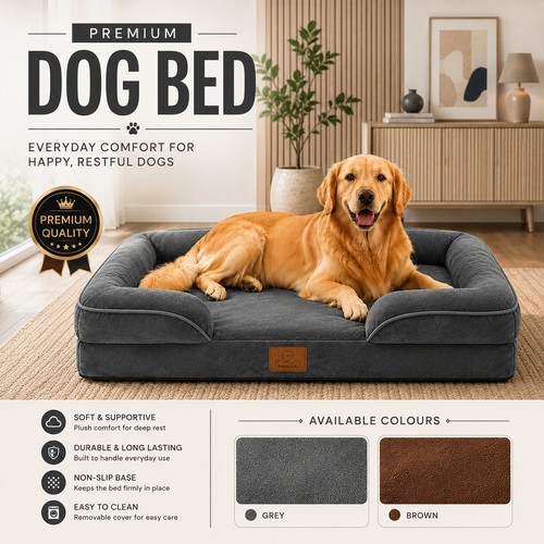Large dog bed sofa orthopedic - large,