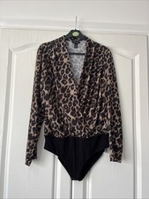 Bodysuit Leopard Print Size 14