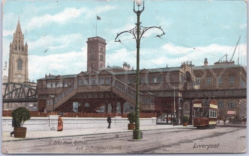 Liverpool antique postcard - liverpool,