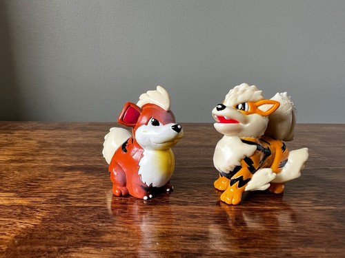 Growlithe and arcanine figures - growlithe,
