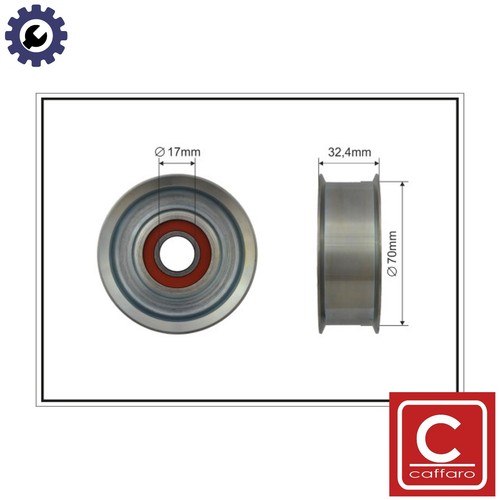 Tensioner pulley vribbed belt - tensioner,