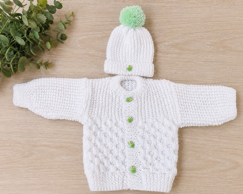 Hand knitted baby - baby, aran