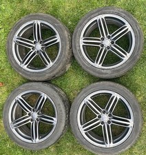 08-16 AUDI Q5 8R 20 INCH ALLOY GREY WHEELS Q5 S LINE WHEELS 8R060025BJ