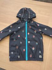 Childrens Boys JOULES Navy Blue Rain Coat Waterproof Mac Age 3-4 Autumn Jacket