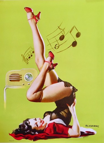 Large size catalin radio - catalin, pinup