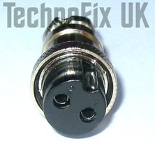 2 pin round metal power