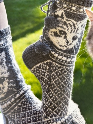 Cute cat design socks size - cute,