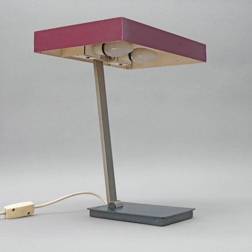 Vintage kaiser desk - lamp, red