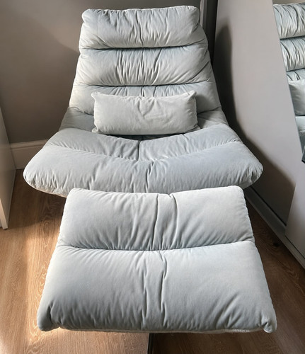 Grey swivel chair - chair, with