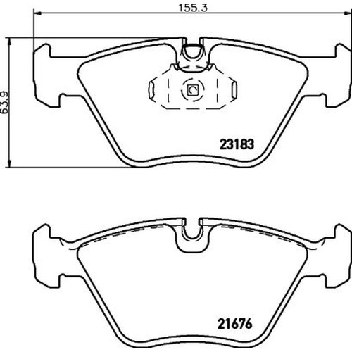 Don front brake pad - don, set