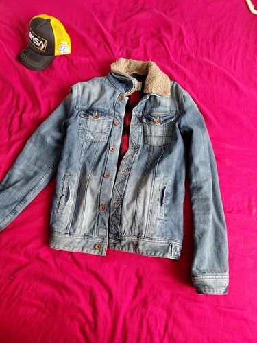 Superdry jean jacket large - jean,