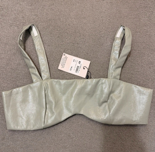 Missguided green faux leather - missguided,