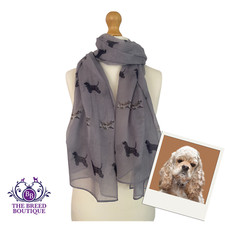 AMERICAN COCKER SCARF LADIES