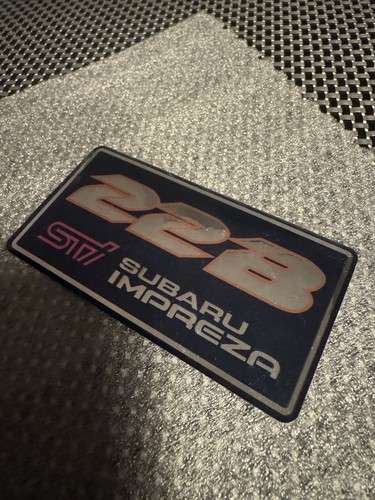 Subaru 22b rear emblem badge - 22b,