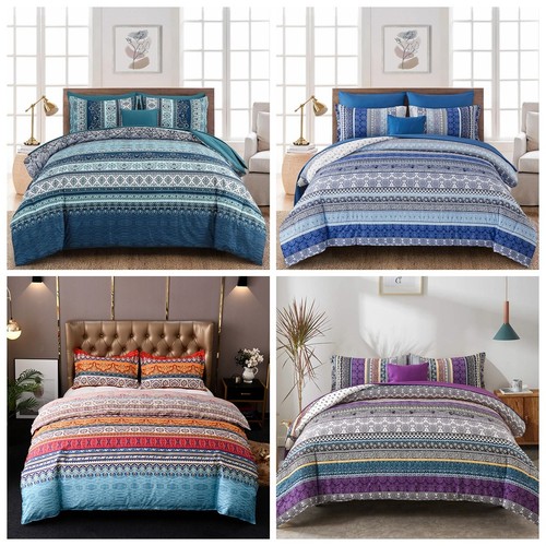 Mandala striped duvet cover - mandala,