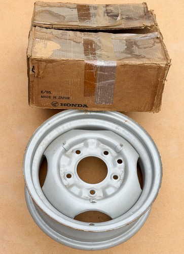 Nos genuine honda steel wheel - honda,