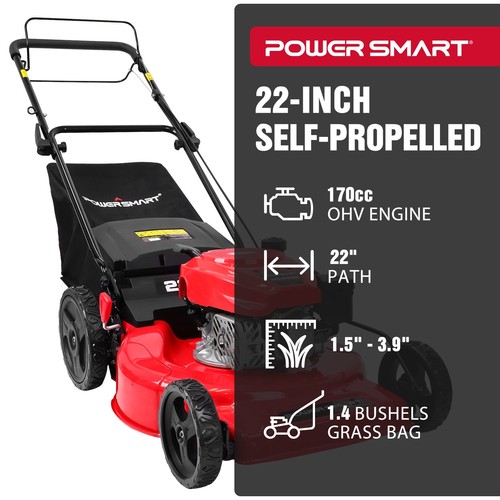 Powersmart gas lawn mower - gas,