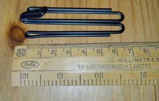 Pinch Pleat Curtain Hooks x 24 - Black Metal Prongs, For Curtain Header Tape
