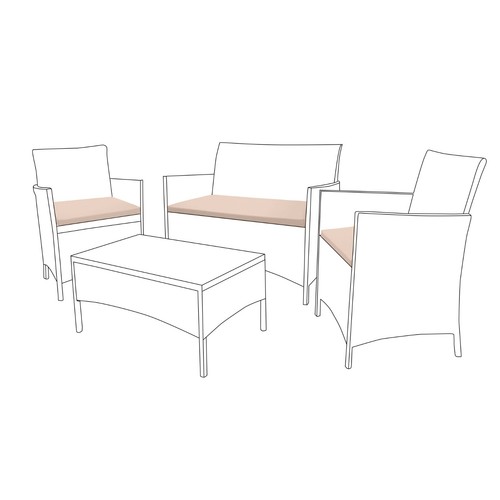 Stone 3pc outdoor replacement - outdoor,