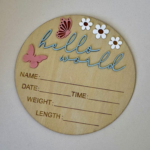 Wooden newborn birth - wooden,