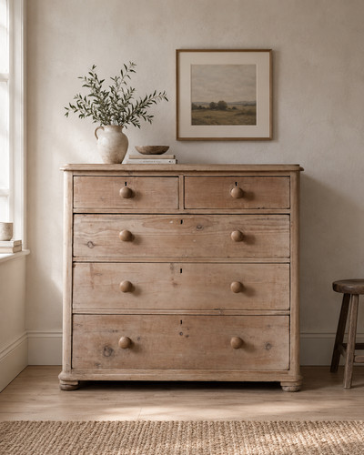 Large victorian stripped pine - large,
