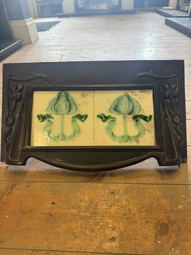 Victorian cast iron fireplace - cast,