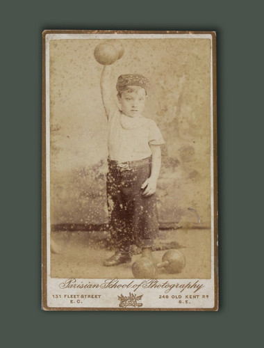 Unusual cdv boy - boy, lifting