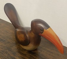 Limited Edition Hornbill Bird By Feathers Gallery. Hand Carved And Hand Painted.