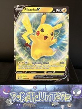 Pokemon Card Pikachu V Half Art Rare SWSH198 Black Star Promo Near Mint