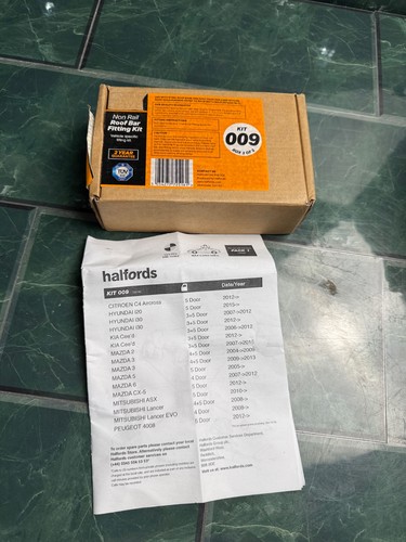 Halfords kit 009 roof bar - kit,