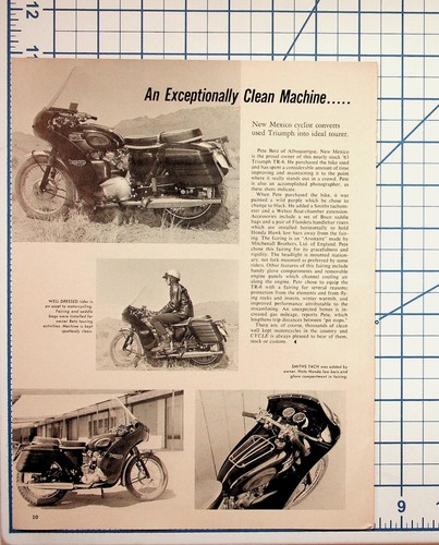 1960s triumph tr6 motorcycle - 1960s,