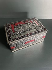 Vintage Rileys Brothers Toffee Tin, embossed Young Lovers Riding Their Horses