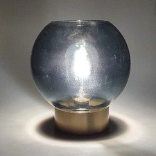 Globe Lamp – Lake Blue | Battery Operated Vintage Pattern LED Night Light