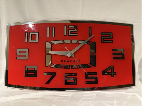 Large vintage red mirror - vintage,