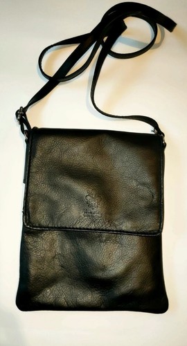 Vera pelle black leather long - black,