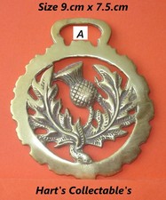 VINTAGE COLLECTABLE HORSE BRASSES OVER 120 TO CHOOSE FROM  - BOX  LOT D1