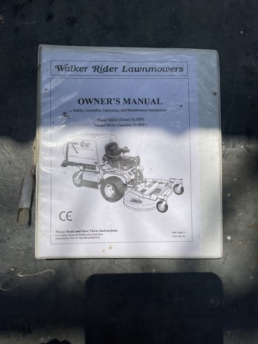 Walker mower mdd16 - walker,
