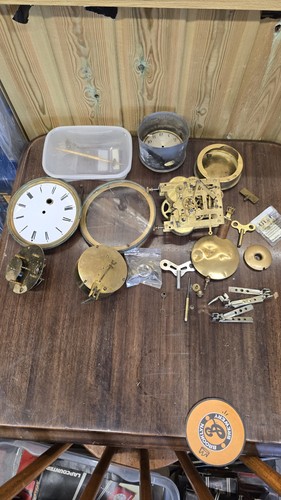 Antique clock parts brass - antique,