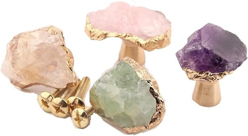 Crystal drawer knobs - crystal, small