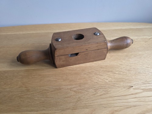 Vintage screw box wood - box,