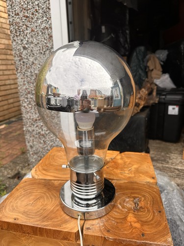 Chrome modern table lamp metal - table,