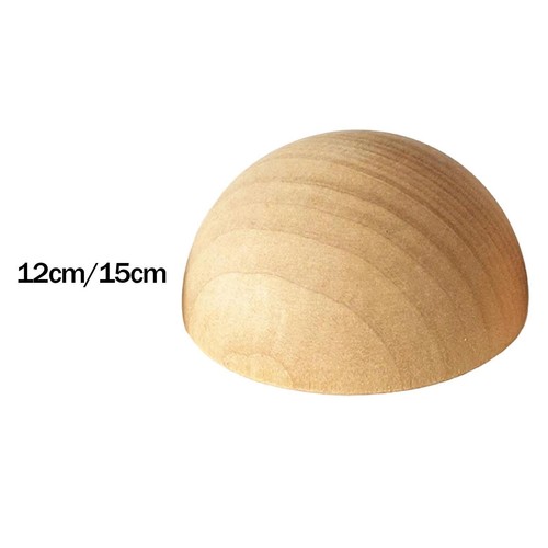 Half wooden ball pottery tool - half,