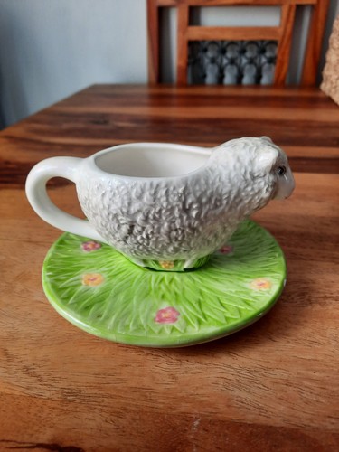 Ceramic sheep milk jug - milk,
