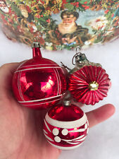 3 MERCURY GLASS VINTAGE