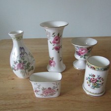 Five pieces of Worcester,Crown Staffordshire,Royal Doulton,Coalport VGC