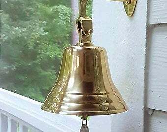 Solid inch brass ship pub - inch,