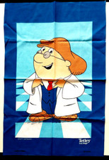 NEW Unused Vintage TEA TOWEL  Advertising TETLEY TEA BAGS - Features  THE GAFFER